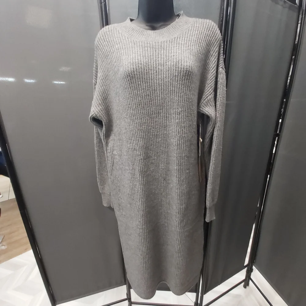 Dreamers by Debut Gray Knit Dress - Picture 9 of 10